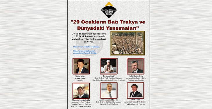 29 Ocaklar internet üzerinden anılacak