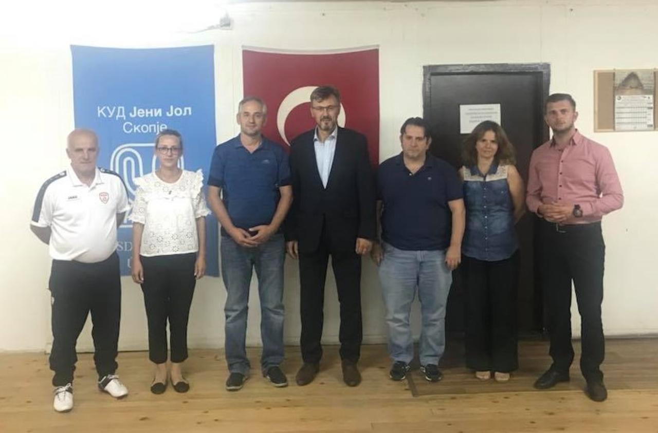 Halit Habip Oğlu visits Macedonian Turks in Skopje